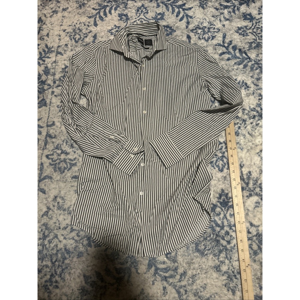 Hugo Boss Dress Shirt Mens 2XL Blue Regular Fit Button Up 18-46 Performance